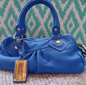 Marc by Marc Jacobs Blue Classic Q Baby Groove Satchel